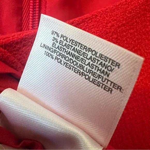 Jones New York Size 4 Sleeveless Red Dress - Picture 3 of 6